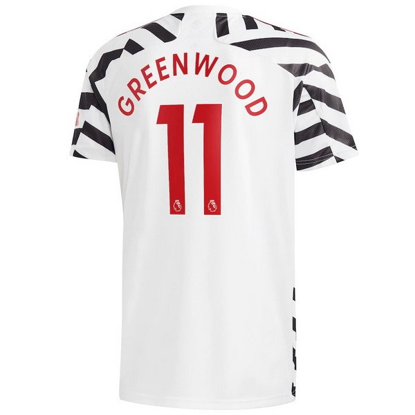 Camiseta Manchester United NO.11 Greenwood 3ª 2020-2021 Blanco
